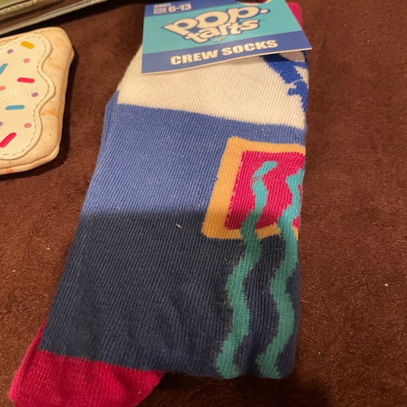 Betsey Johnson pop tart toaster purse with coin purse and socks - Picture 4 of 11